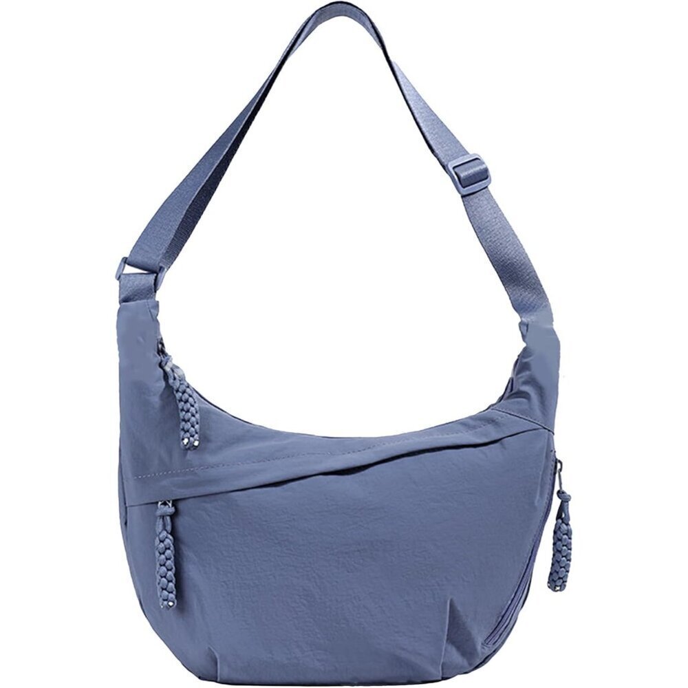 Nylon Shoulder Bag Small Crossbody Hobo Purse Casual Travel Compartments